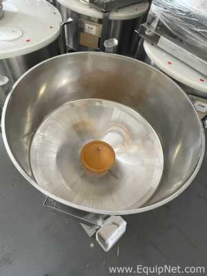 Lot of 5 ISL Stainless Steel Tablet IBC 900L Capacity, Conical Base Discharge with Thermoplastic Lid