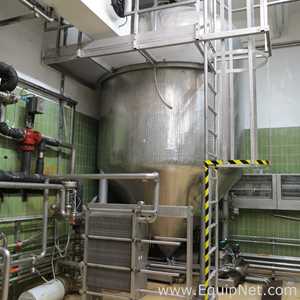 Jedinstvo Zagreb 200 HL - 170 bbl Tanque De Levadura Vertical De Acero Inoxidable