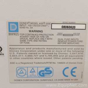 Dionex ASE200E Accelerated Solvent Extractor