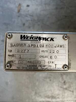 Linha de Embalagens WeighPack Systems Inc. Bagger XPD 800 Jaws