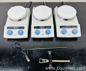 Lot Of 3 Chemglass Life Sciences AREX 6 Digital Pro Stirrers And Hot Plates