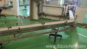 Par de Esteiras FlexLink TR em Aço Inox com Correia Mat Top
