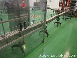 Par de Esteiras FlexLink TR em Aço Inox com Correia Mat Top