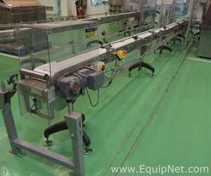 Par de Esteiras FlexLink TR em Aço Inox com Correia Mat Top