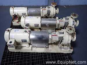 One Lot of Three Goulds 1X1.50 - 6 Centrifugal Pumps