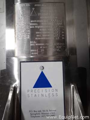 Tanque Precision Stainless, Inc. Requisitos de Ar 1770 L