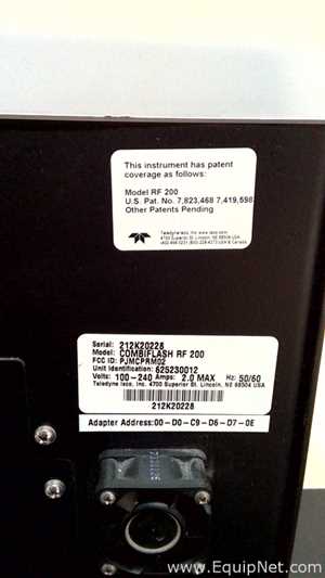 Cromatógrafo Flash Teledyne Isco CombiFlash RF 200