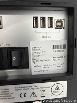 Thermo Scientific Vanquish HPLC with DAD and F Detectors