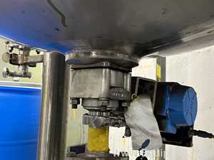 850 Lt Feldmeir 316L Stainless Steel Pal A Centrifuge Feed Tank with Agitator on Top