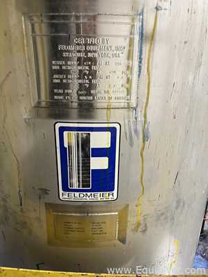 850 Lt Feldmeir 316L Stainless Steel Pal A Centrifuge Feed Tank with Agitator on Top