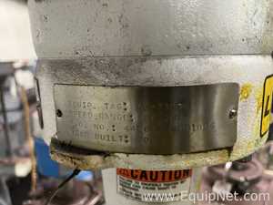 850 Lt Feldmeier 304 Stainless Steel Centrate Tank with Lightnin Agitator on Top