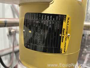 850 Lt Feldmeier 304 Stainless Steel Centrate Tank with Lightnin Agitator on Top