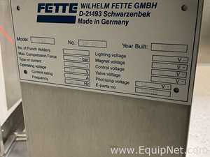 Fette 1200i Rotary Tablet Press with 4 off Spare Turrets, Spare HMI, De-Duster and Metal Detector