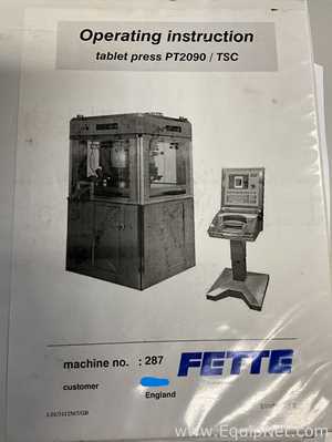 Tableteadora Fette 2090