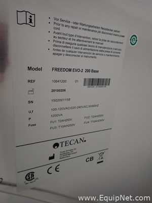 Manipulador de Líquidos Tecan Freedom EVO 2-200 Base