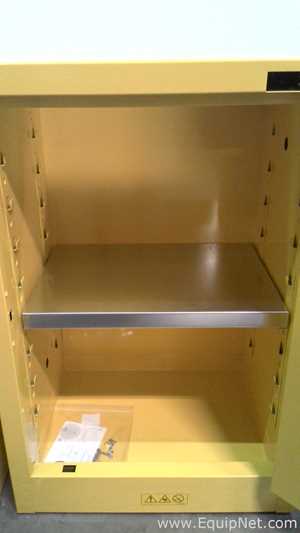 Lot of 2 JustRite Sure-Grip EX Flammable Storage Cabinets
