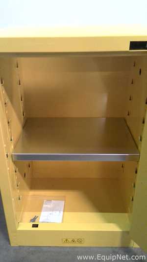 Lot of 2 JustRite Sure-Grip EX Flammable Storage Cabinets