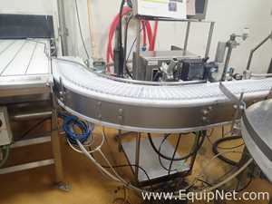 Stainless Steel Curved Modular Table Top Conveyor