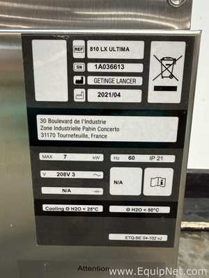 Lavadora Getinge 810 LX ULTIMA