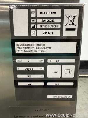 Lavadora Getinge 815 LX Ultima