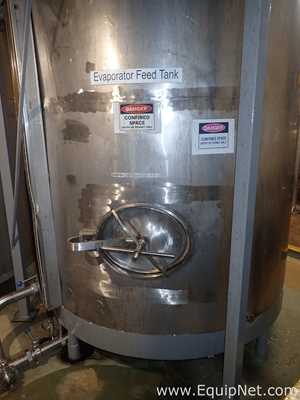 7000 Lt Approx Stainless Steel Tank - Evaporator Feed Tank