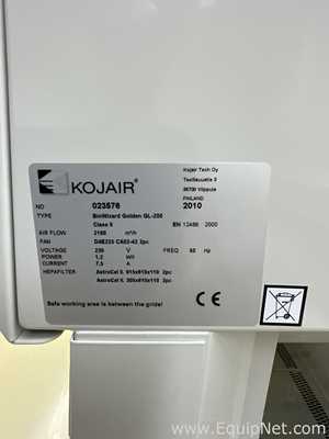 Cabine de Segurança Biológica Kojair Tech Oy BioWizard Golden GL-200