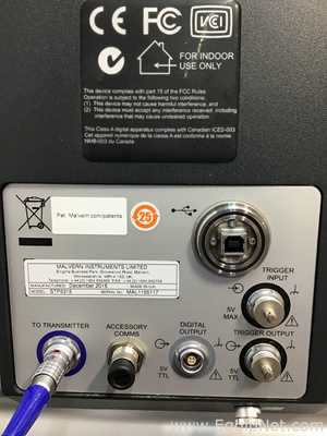 Analisador Malvern Instruments Limited SPRAYTEC