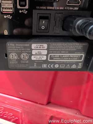 X-Rite CIA-00-81 Color Measuring Equipment