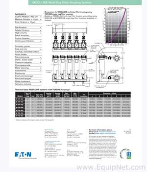 Eaton Corporation M-TBF-0702 Bag Filter