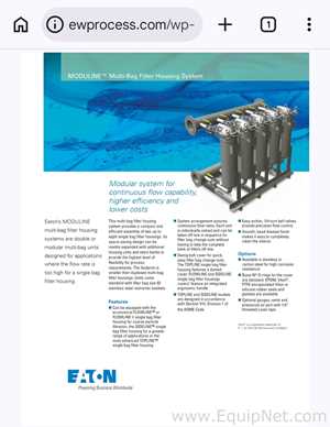 Eaton Corporation M-TBF-0702 Bag Filter