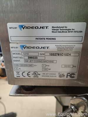 VideoJet 1210 Inkjet Coder - SCRAP