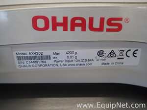 Ohaus Corporation AX4202 Balance