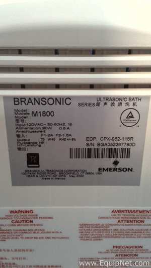 Lote de 2 Limpiador Ultrasónico Emerson Electric Co 