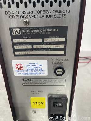 Hoefer PS500X Electrophoresis Power Supply