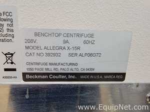 Centrífuga para laboratorio Beckman Coulter Allegra X-15R