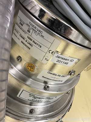 Tiger-Vac CWR-8 Cleanroom Vacuum Cleaner for Wet and Dry Recovery