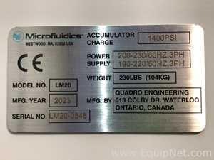 MicroFluidics Corporation LM20 Homogenizer