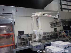 Scott PHS Palletizer - ABB Robot With IRC5 Controller, Lantech Q1000 Stretch Wrapper and Conveyors