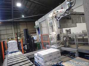 Scott PHS Palletizer - ABB Robot With IRC5 Controller, Lantech Q1000 Stretch Wrapper and Conveyors