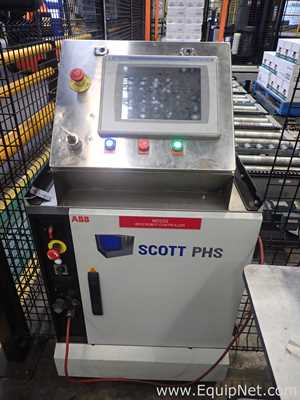 Scott PHS Palletizer - ABB Robot With IRC5 Controller, Lantech Q1000 Stretch Wrapper and Conveyors
