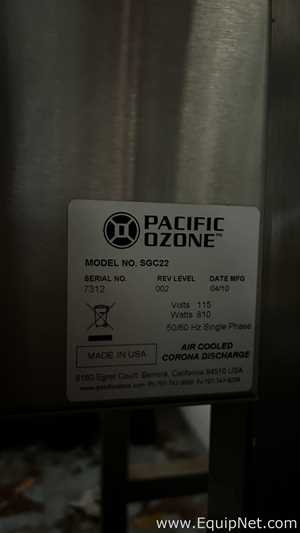 Pacific Ozone SGC22 Ozone Generator System - SCRAP