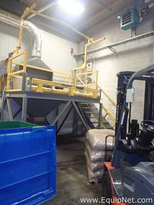 Stainless Steel Coffee Receiving Hopper with Auger Conveyor