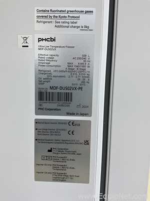 Freezer PHCBI MDF-DU502VX-PE. Sem Uso