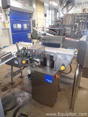 Moduline Stainless Steel Mat Top Conveyor with Cognex Barcode Reader