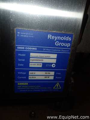 Moduline Stainless Steel Mat Top Conveyor with Cognex Barcode Reader