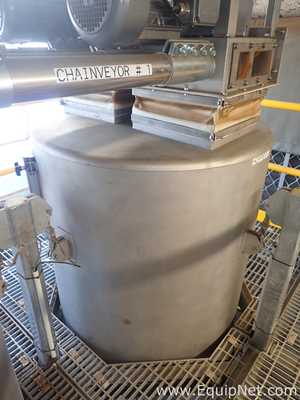 800 kg Stainless Steel Coffee Hopper No2 with Load Cells