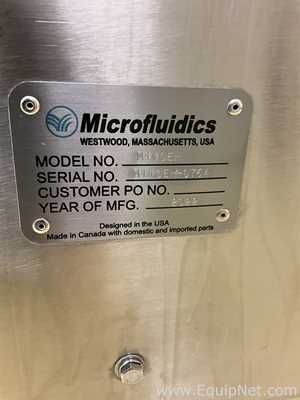 Microfluidics M110EH-30 Microfluidizer Processor Pilot Scale Homogenizer