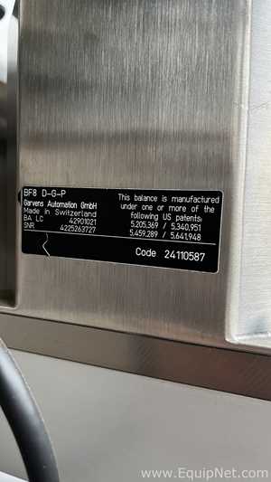 Garvens Automation S2 Checkweigher