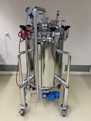 Zeta 200L Stainless Steel Jacketed Mixer