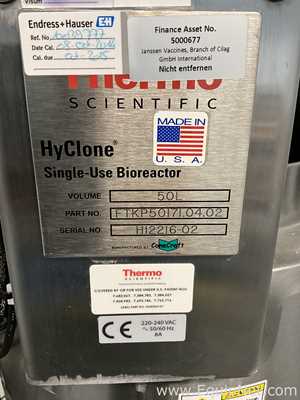 Thermo Scientific HyClone 50L Stainless Steel Single-Use Jacketed Bioreactor